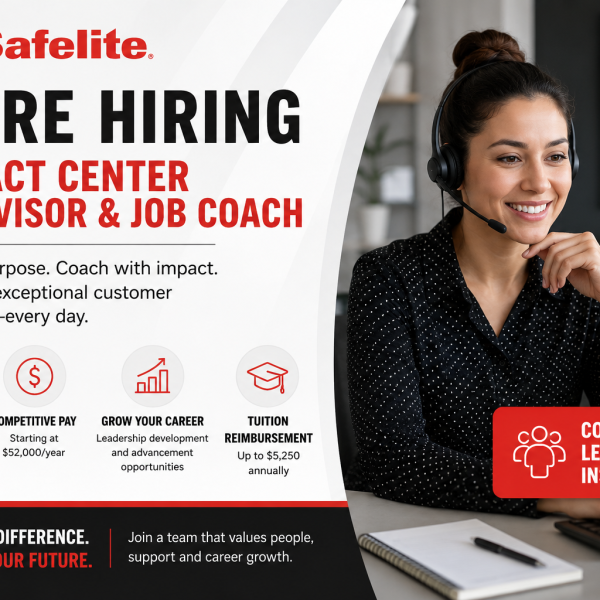 Contact Center Supervisor and Job Coach with Safelite